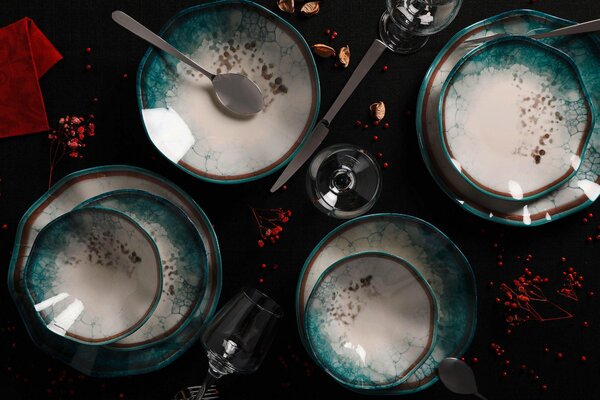 KOMBINOVANÁ SOUPRAVA, 24dílné, porcelán - Online Only nádobí, Online Only