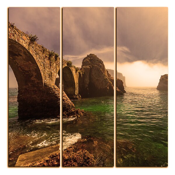 Obraz na plátně - Pevnost v Berlenga island - čtverec 3119FB (75x75 cm)