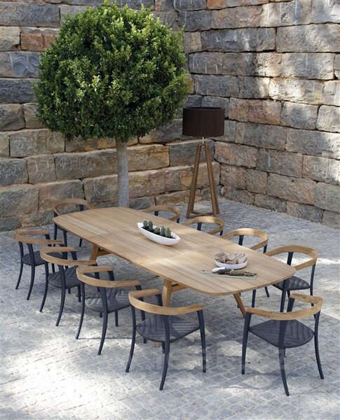 Royal Botania Teakový jídelní stůl rozkládací Zidiz, Royal Botania, 220-320x120x75,5 cm, rám teak, deska teak