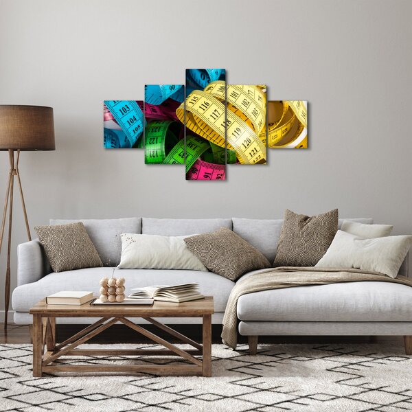 Obraz barevných metrů (125x70 cm)