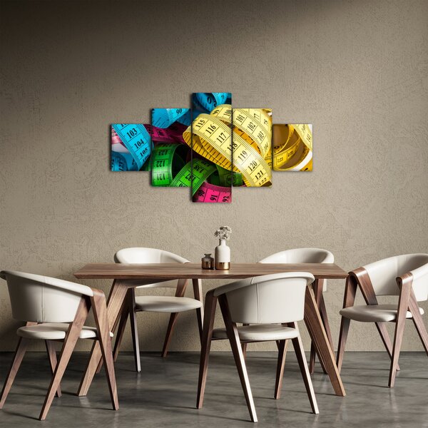 Obraz barevných metrů (125x70 cm)