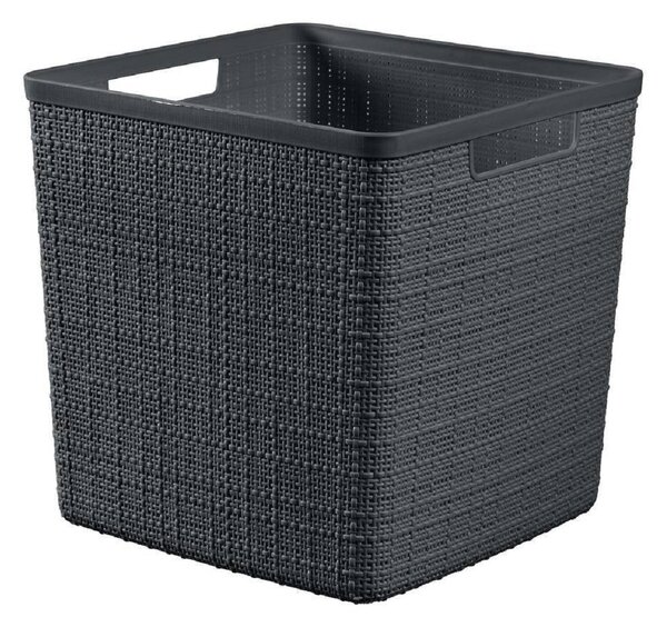 Curver JUTE 245715 Úložný koš 17 L, šedý CURVER
