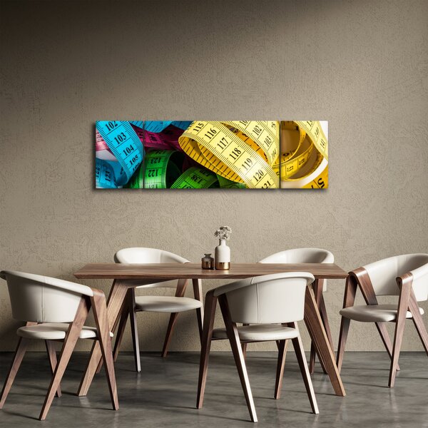 Obraz barevných metrů (170x50 cm)