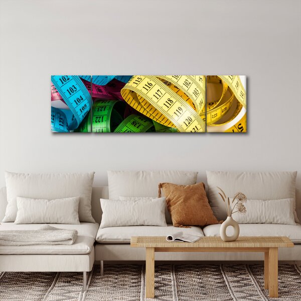 Obraz barevných metrů (170x50 cm)