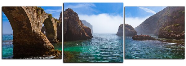 Obraz na plátně - Pevnost v Berlenga island - panoráma 5119D (90x30 cm)