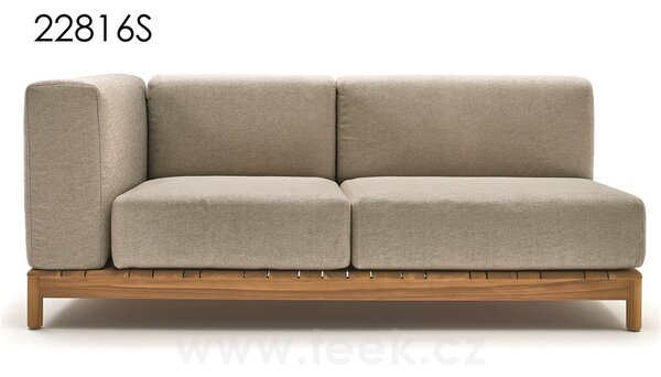 Varaschin Armchair left arm low wide and table , Barcode, Varaschin, depth 110 cm, cat. B