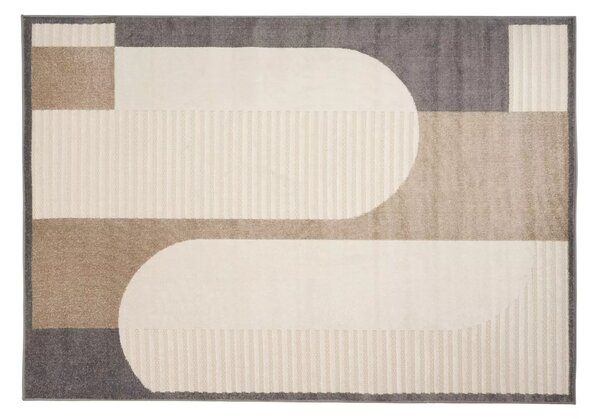 Makro Abra Kusový sisalový koberec PATIO NJ86C Moderní krémový hnědý Rozměr: 80x150 cm
