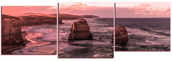 Obraz na plátně - Pobřeží Tichého oceánu - panoráma 5118FE (90x30 cm)