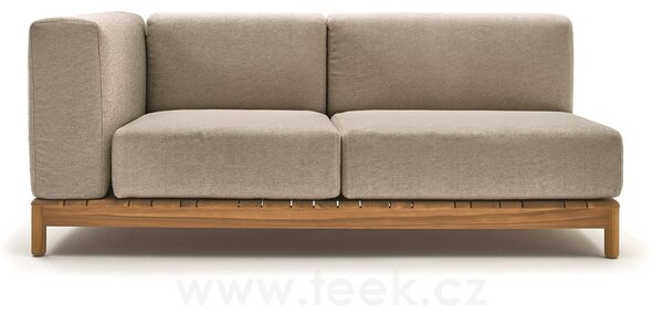 Varaschin Armchair left arm low wide and table , Barcode, Varaschin, depth 110 cm, cat. B