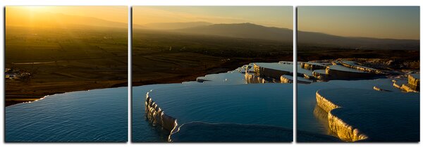 Obraz na plátně - Pamukkale - panoráma 5120C (90x30 cm)