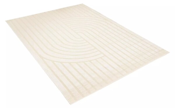 Makro Abra Kusový sisalový koberec PATIO NM73A Moderní Geometrický krémový Rozměr: 80x150 cm