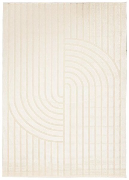 Makro Abra Kusový sisalový koberec PATIO NM73A Moderní Geometrický krémový Rozměr: 80x150 cm