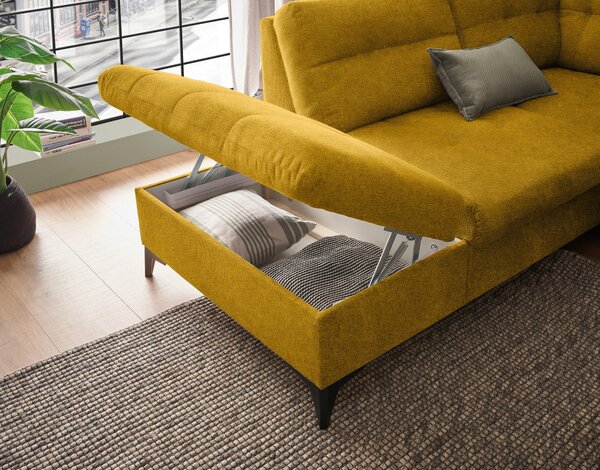SEDACÍ SOUPRAVA, textil, žlutá MID.YOU - Sedací soupravy, Online Only