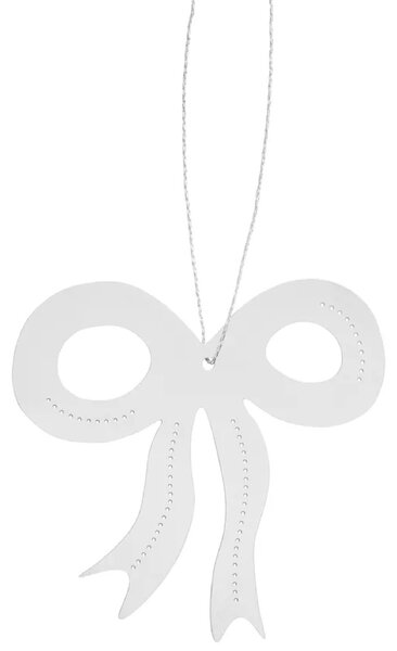 COOEE Design Sada stříbrných ozdob Ribbon Steel - 4 ks CED507