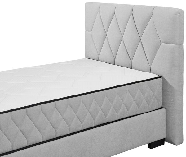 AMERICKÁ POSTEL, 120/200 cm, světle šedá MID.YOU - Postele s úložným prostorem, Online Only