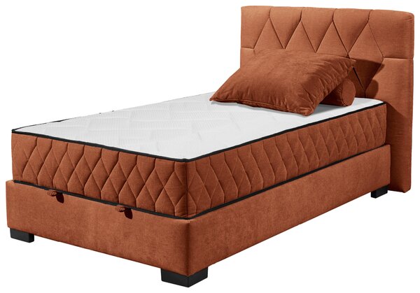 AMERICKÁ POSTEL, 120/200 cm, koňaková MID.YOU - Postele s úložným prostorem, Online Only
