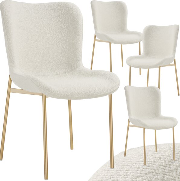 Tectake® Tessa čalouněná židle ergonomického tvaru s vysokým opěradlem 54 x 62 x 90 cm
