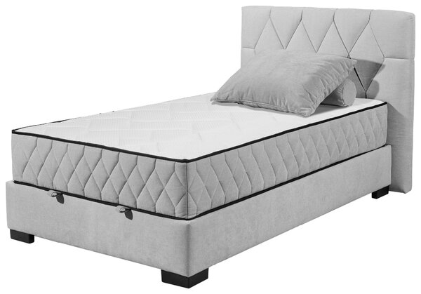 AMERICKÁ POSTEL, 120/200 cm, světle šedá MID.YOU - Postele s úložným prostorem, Online Only