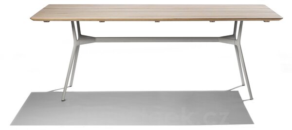 Tribu Jídelní stůl Branch, Tribu, obdélníkový 210x98x75 cm, rám hliník linen, deska hliník linen