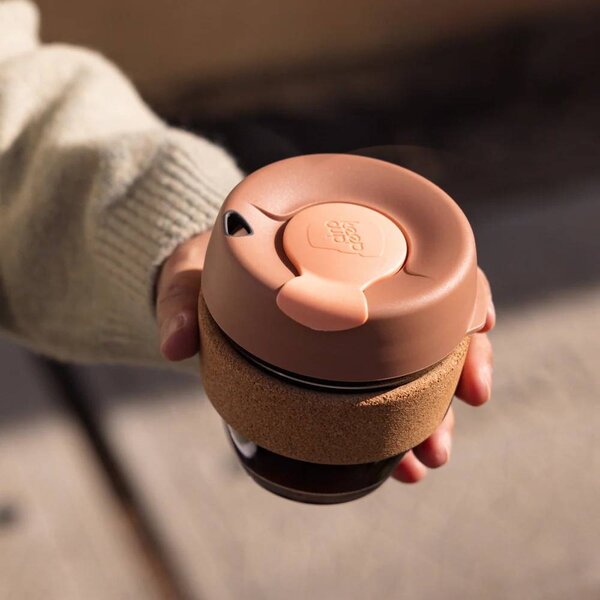 Skleněný hrnek KeepCup Brew Cork Frappe S, 227 ml