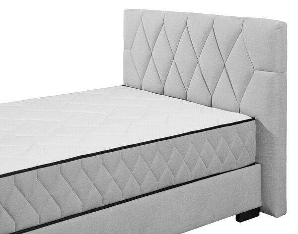 AMERICKÁ POSTEL, 140/200 cm, světle šedá MID.YOU - Postele s úložným prostorem, Online Only