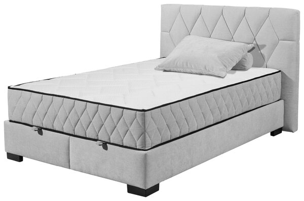 AMERICKÁ POSTEL, 140/200 cm, světle šedá MID.YOU - Postele s úložným prostorem, Online Only