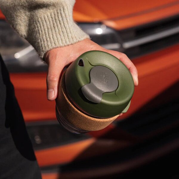 Skleněný hrnek KeepCup Brew Cork Pine S, 227 ml