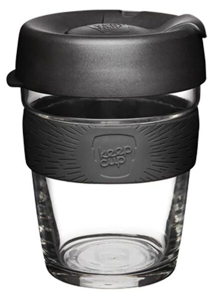 Skleněný hrnek KeepCup Brew Black M, 340 ml