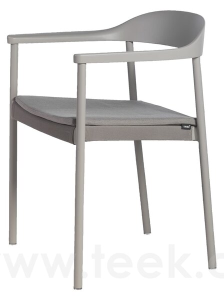 Tribu Hliníkové stohovatelné jídelní křeslo Illum, Tribu, hliník barva linen, výplet Batyline barva linen