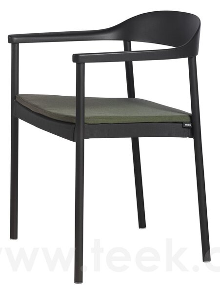 Tribu Hliníkové stohovatelné jídelní křeslo Illum, Tribu, hliník barva linen, výplet Batyline barva linen