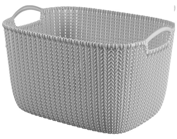 Curver KNIT 259500 Úložný koš 19 L, šedý CURVER
