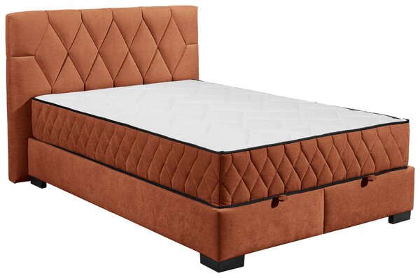 AMERICKÁ POSTEL, 140/200 cm, koňaková MID.YOU - Postele s úložným prostorem, Online Only