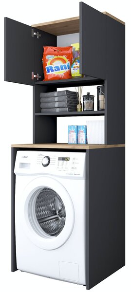 ASIR Skříň na pračku KD101 šedá