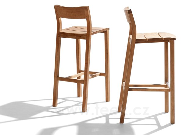 Tribu Teaková barová židle Kos, Tribu, výška sedu 78 cm