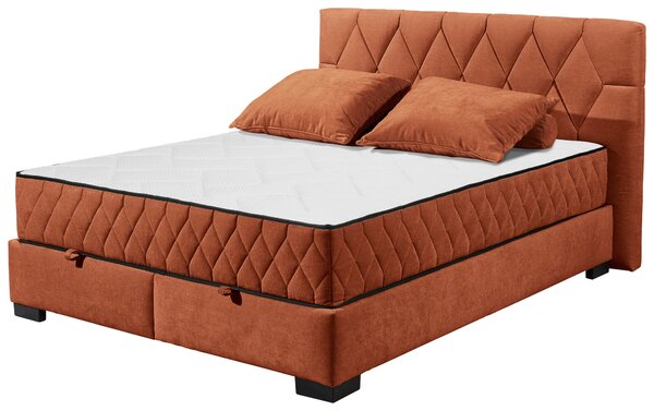 AMERICKÁ POSTEL, 160/200 cm, koňaková MID.YOU - Postele s úložným prostorem, Online Only