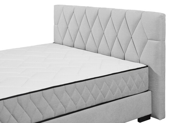 AMERICKÁ POSTEL, 180/200 cm, světle šedá MID.YOU - Postele s úložným prostorem, Online Only