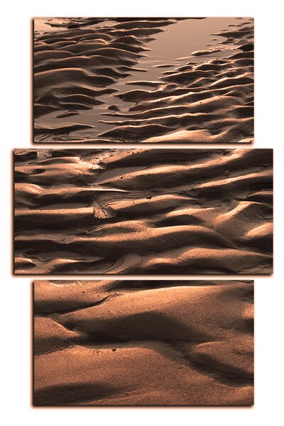Obraz na plátně - Písek s texturou - obdélník 7128FC (90x60 cm)