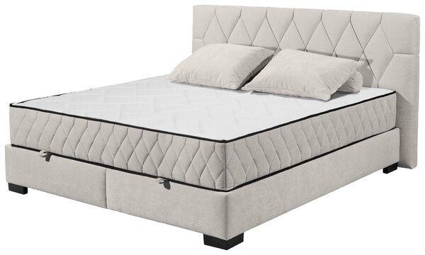 AMERICKÁ POSTEL, 180/200 cm, béžová MID.YOU - Postele s úložným prostorem, Online Only