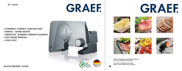 Elektrický kráječ Graef G-Line G 50 Graef
