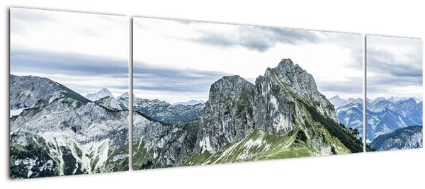 Obraz - Vrcholy hor (170x50 cm)