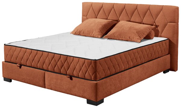 AMERICKÁ POSTEL, 180/200 cm, koňaková MID.YOU - Postele s úložným prostorem, Online Only