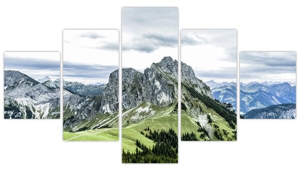 Obraz - Vrcholy hor (125x70 cm)