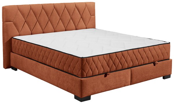 AMERICKÁ POSTEL, 180/200 cm, koňaková MID.YOU - Postele s úložným prostorem, Online Only