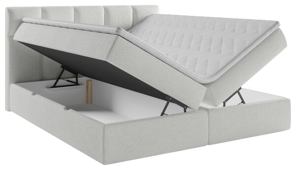 AMERICKÁ POSTEL, 140/200 cm, bílá MID.YOU - Postele s úložným prostorem, Online Only