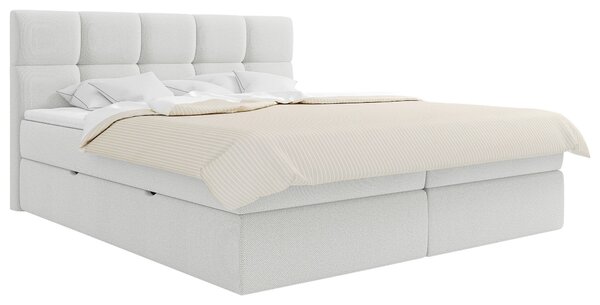AMERICKÁ POSTEL, 140/200 cm, bílá MID.YOU - Postele s úložným prostorem, Online Only