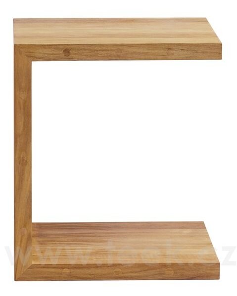 Tribu Teakový odkládací stolek C-table, Tribu, 40x35x48 cm