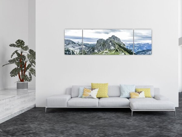 Obraz - Vrcholy hor (170x50 cm)