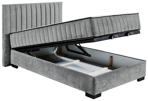 AMERICKÁ POSTEL, 120/200 cm, antracitová MID.YOU - Postele s úložným prostorem, Online Only