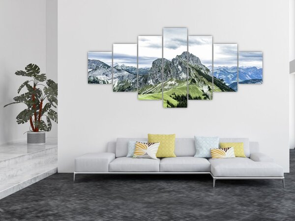 Obraz - Vrcholy hor (210x100 cm)