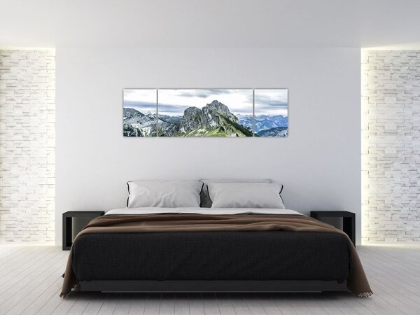 Obraz - Vrcholy hor (170x50 cm)